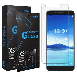 Protecteur d'écran en verre trempé clair d'usine pour icône de cricket Alcatel 3V-2019 Insight Avalon V Onyx 1x-2019 Revvl 2 Camox 3 5052w Verso Tetra Nokia 3.1 Plus