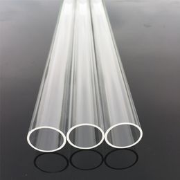 High Clear Industrial And Scientific Quartz Tubes Length 300mm Diameter 21mm Thickness 1mm Heat Resistant Quartz Glass Tube Quartz Pipe Tube