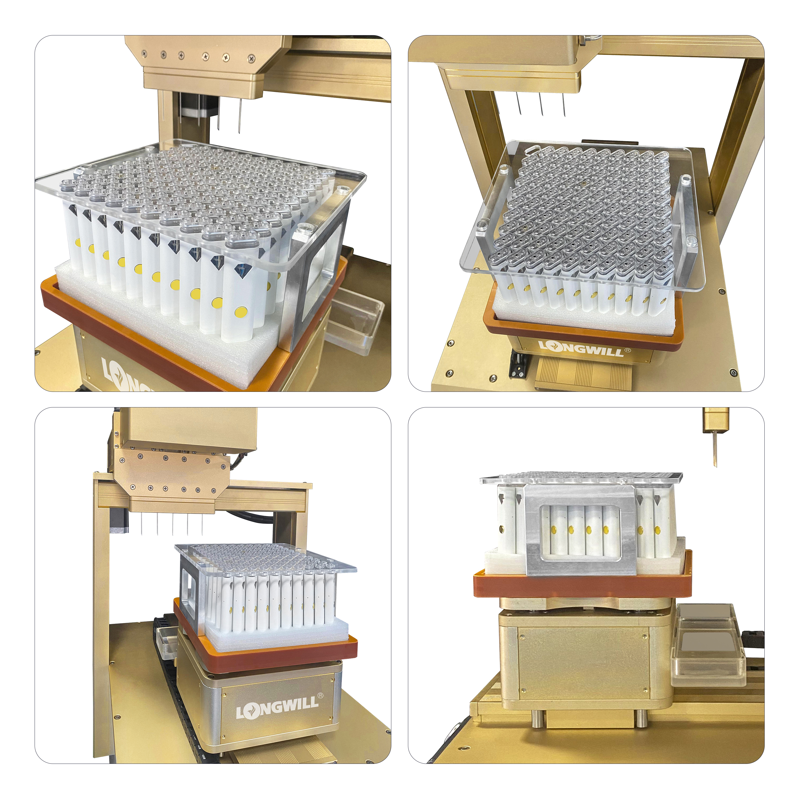 Macchina di rifornimento liquida ad alta concentrazione con 5 ugelli Rapporto di prova superato Produzione di massa del dispositivo della macchina di rifornimento della cartuccia di riscaldamento