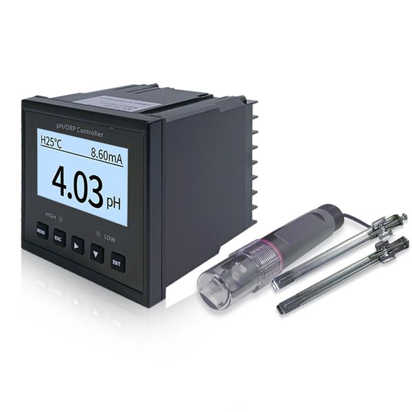 Medidor de pH analizador en línea de calidad de agua líquida altamente corrosiva
