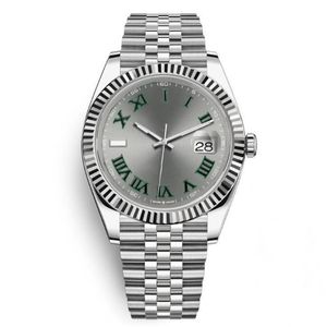 Hoge kosteneffectieve Datejust Sapphire 41 mm staal zilveren wijzerplaat horloges heren 2813 mechanische automatische mode jurk president Desinge268y