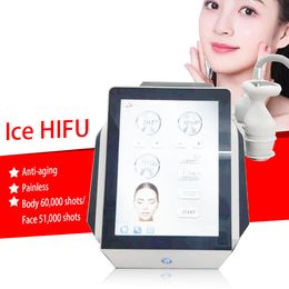 Machine faciale Hifu de glace à ultrasons focalisés de haute intensité Smas, système de refroidissement de la peau, performances élevées, Hifu 5d