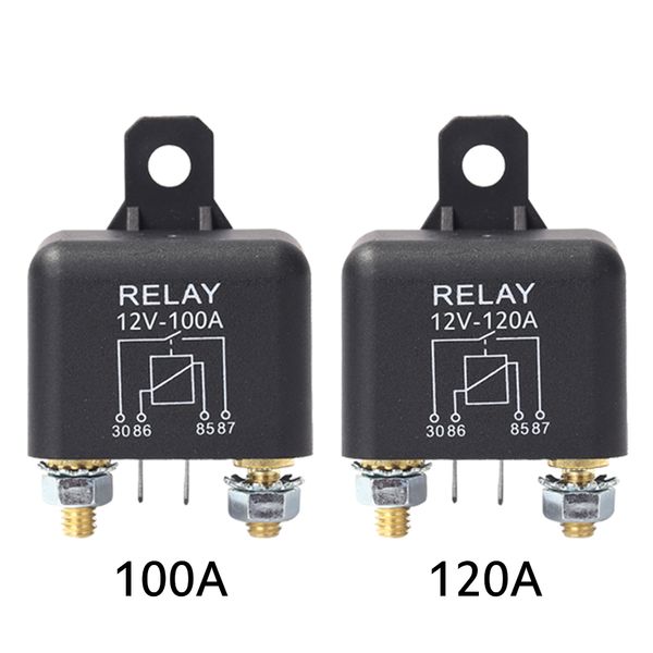 Relé de automóvil de 4 pines alta de alta corriente 12V 200A/100A CARRO MOTOR MOTOR RELÉ AUTOMOTIVO Tipo continuo Relés de automóviles automotrices Normalmente abiertos