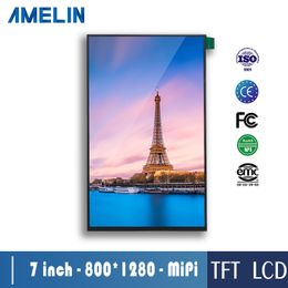 High Definition 7 Inch 800 * 1280 TFT LCD-module-scherm met MIPI-interface-display en IPS-kijkhoek