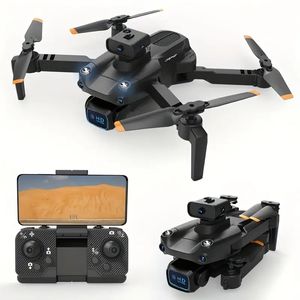 Le drone d'évitement d'obstacles à cinq voies à double caméra haute définition peut plier l'hélicoptère télécommandé à quatre rotors pliant aérien pour garçons, cadeaux pour enfants.