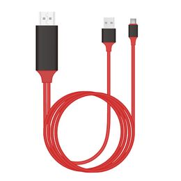 High-Definition Type-C naar HDMI-kabel met stroomafleveringstype C HDMI-kabeltelefoon naar tv