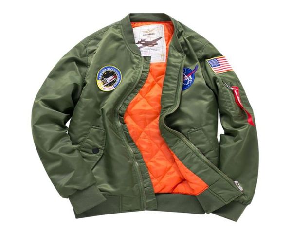 High Design épais Style Mens MA1 Bomber Jacket Pilot veste hommes Flying Tiger broderie Sport Windbreak Swesetarts Tenfit 4547012