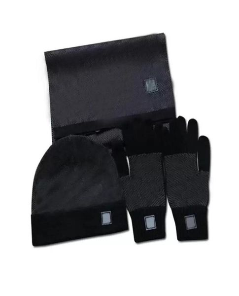 Haute Designer Bonnets Foulards Ensembles Pour Hiver Femmes Hommes Écharpe Cap Costumes Chaud Bonnets De Laine Châle Chapeau De Neige gants qualité1568563