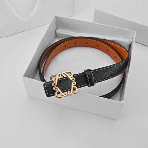 Ceintures de qualité de créateurs élevées authentiques ceinture en cuir authentique largeur de ceinture réversible 2,5 cm Unisexe Trendy ceinture en alliage doré