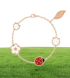 Bracelet de printemps chanceux de haute édition bijoux de créateurs classiques Claasic Mothers039 Day Gift 925 Silver Jewelry9796288