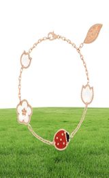 Bracelet de printemps chanceux de haute édition bijoux de créateurs classiques Claasic Mothers039 Day Gift 925 Silver Jewelry7397268