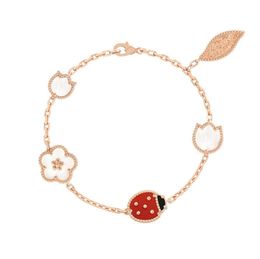 Alta edición Lucky Spring pulsera Classic Designer Jewelry Claasic Mothers039 Day Gift 925 Silver Jewelry5672695