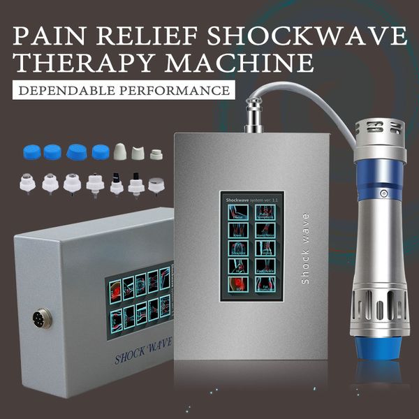 Autres équipements de beauté Machine médicale de traitement par ondes de choc à haute efficacité 7 émetteurs Machine de thérapie par ondes de choc extracorporelles Soulagement de la douleur