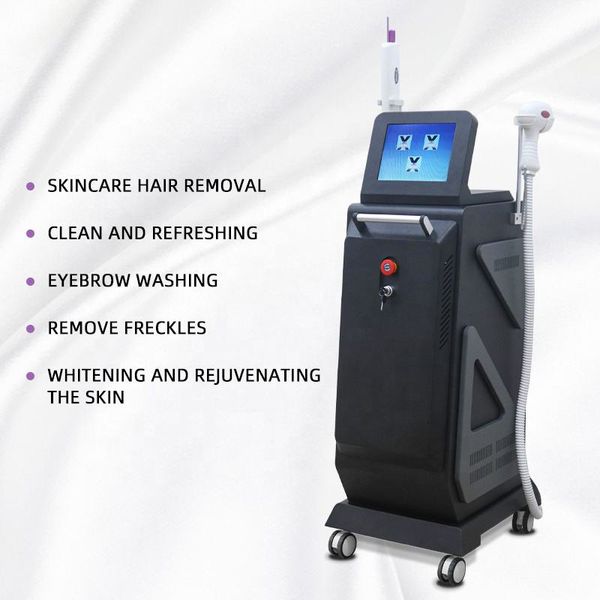 Láser de diodo 810 de alta eficiencia con láser Pico Peeling de carbono Máquina de eliminación de tatuajes con láser Precio 3 Longitud de onda 808nm Dispositivo de depilación