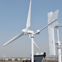 Générateur d'éoliennes horizontal efficace à haute efficacité 3000W 48/96/120 V Low RPM Moulin à vent avec énergie de puissance libre de contrôleur pour HomeUse