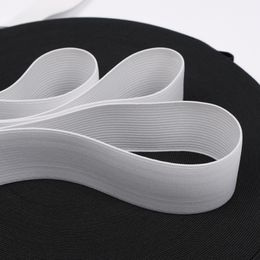 Hoog-elastisch 10-60 mm/10 m platte brei elastische band elastisch touw elastisch rubberen band elastische lijn diy naaimakjes wit en zwart