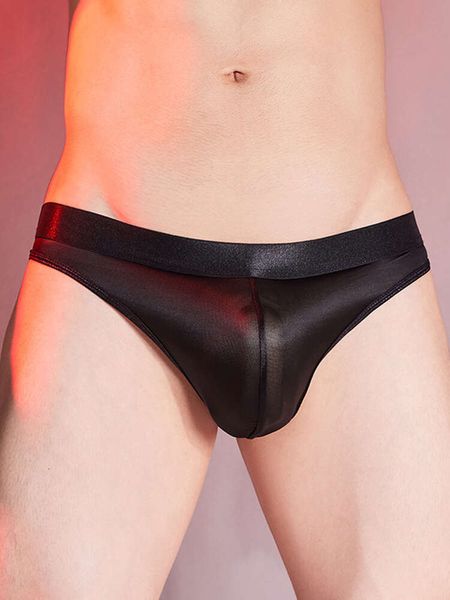 Haute élastique élastique pochette de culotte masculine sissy sissy sous-vêtements lisses houlants homme sous-pants sexy lingerie transparent nouvelle