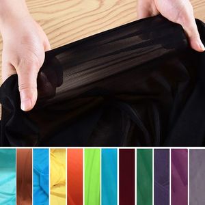 Hoge elasticiteit stof nylon spandex 4 manieren stretch kant mesh kleding voor naaien zacht gedrapeerd dieptepunt shirt kousen per meter 240223