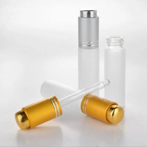 High-end 20 ML Mini Draagbare Matglas Hervulbare Parfumflesje Lege Cosmetische Parfum Flacon Met Druppelaar gratis verzending