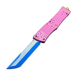 Высококачественный тактический нож A11 AUTO D2, лезвие с титановым покрытием, авиационная алюминиевая ручка с ЧПУ, карманный нож EDC, подарочные ножи с нейлоновой сумкой
