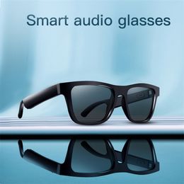 High -end audioglazen slimme headset zweetvrije draadloze Bluetooth Handsfree open oor gepolariseerde muziek zonnebrillen voor mobiele telefoon