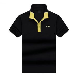 marca de gama alta BOS Polo camiseta de manga corta Diseñador hombres Bee polo camisa 100% solapa de algodón Negocio Coreano verano Bordado Ropa de hombreCasual Sports T-Shirt M-XXXL