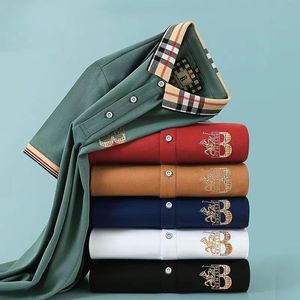 Marque haut de gamme brodée à manches courtes en coton Polo T-shirt pour hommes T-shirt de mode coréenne Vêtements d'été de luxe Top m l xl xxl 3xl 4xl 5xl