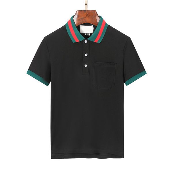 Haut de gamme marque brodé à manches courtes polo en coton hommes s t-shirt mode coréenne vêtements été luxe haut M --- 3XL # 88888888