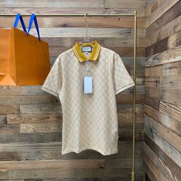 high-end merk T-shirt met korte mouwen heren Bee poloshirt 100% katoenen revers Zakelijke Koreaanse zomer