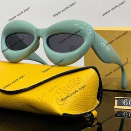 Gafas de sol de marca de alta gama Lowwe Nuevo diseño de lujo Puerca 3D Gastas inflables de moda