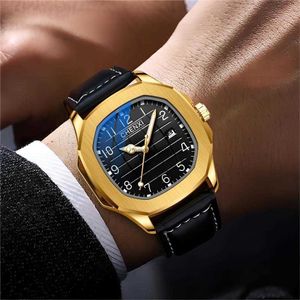 High End Business Mens Watch Hand Radium Même apparence Calendrier Imperpose Night Glow Quartz