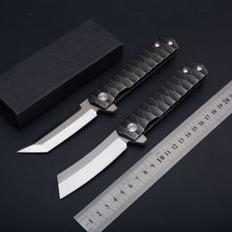 High-end C81 vouwdmes D2 stalen mes, 58-60HRC zwart geschenkdoos zwart roestvrij staal handvat EDC Tool gratis verzending