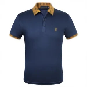 High-end klassiek luxe merk heren designer polo T-shirt zomermode ademende korte mouw revers casual top maat M-3XL