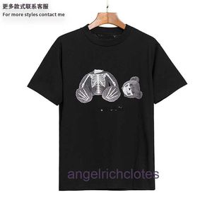 Vêtements de créateurs haut de gamme pour PA Angels Bear Cartoon Mens and Womens Tshirts Angels Loose Short à manches à manches