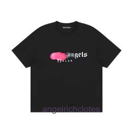 Vêtements de créateurs haut de gamme pour les angles PA Splatted int Letter Imprimer T-shirt à manches courtes en vrac pour hommes et femmes T-shirt à couple avec des étiquettes originales de 1: 1