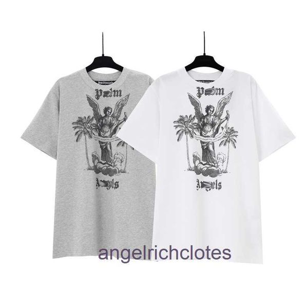 Vêtements de créateurs haut de gamme pour PA Limited PA Angels Winged Femmes Image Imprimé Pullor rond Pullover Tshirt Sleeves pour hommes et femmes avec étiquette de marque Original 1: 1