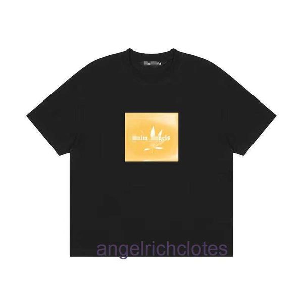 Ropa de diseñador de alta gama para PAA Angle Fashion Brand Gold Maple Leaf Tshirt para hombres y mujeres Lover High Street pierde media manga con etiqueta original 1: 1