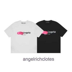 Vêtements de créateurs haut de gamme pour angles PAA peinture lettre d'éclaboussure imprimer Tshirt à manches courtes lâches hommes et femmes Lover High Street Malf à manches avec 1: 1 original