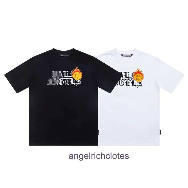 Vêtements de créateurs haut de gamme pour angles PAA Chao Flame Smile Letter Imprimer Mens and Womens Couple T-shirt à manches courtes en vrac avec des étiquettes originales de 1: 1