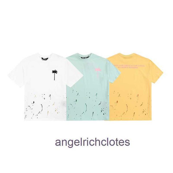 Vêtements de créateurs haut de gamme pour les anges à la mode PA T-shirt à manches à manches courtes peintes à la main