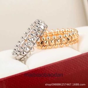 High -end designer sieradenringen voor dames carter sterling zilver geklonken nagel kogel kopring voor mannen en vrouwen rinkelen voor paren en dezelfde stijl als sterren 1to1