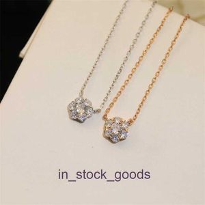 High End Designer ketting Vanclef Bloem Diamant ketting Licht Luxe Zoete en geurige stijl Versatiel voor dagelijks gebruik Kraagketen Elegante Neckain Origineel 1: 1