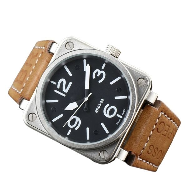 Montre de créateur haut de gamme, mouvement mécanique automatique, montre-bracelet en cuir, charme, orologio di lusso, boucle ardillon, verre saphir, montres de luxe, tendance sb072 c4