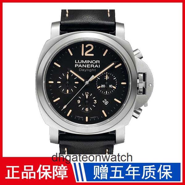 Montres de concepteurs haut de gamme pour la série Peneraa Watch mécanique automatique Mens 44 mm Black Plate Timing PAM00356 ORIGINAL 1: 1 avec logo et boîte réel