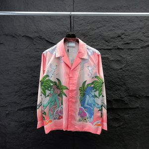 Édition haut de gamme Chemise de créateur de mode Chemise boutonnée pour hommes Chemise imprimée Hawaii 2024 Casual Beach Resort Chemise Robe à manches courtes pour hommes T-shirt hawaïen # Q24