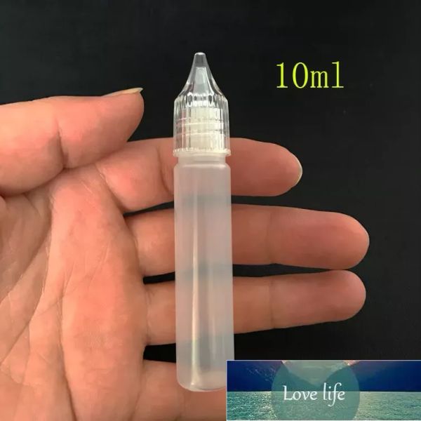 Consejo de goteo de la aguja de jugo vacío de gama alta 10 ml 15 ml 30 ml de plástico de almacenamiento de líquido protector