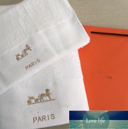 High-end vijfsterren hotel puur katoenen badhanddoek driedelige handdoek witte geschenkset groothandel