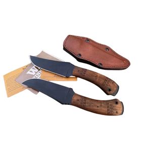 Cuchillo de hoja fija de alta gama, hoja 80crv2, mango de arce, Camping, senderismo, colección al aire libre, cuchillos de caza, herramientas de corte