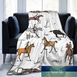 Couverture de flanelle haut de gamme Animal Horse Air Climinging Fans Concert Fans Soutider Gift Christmas