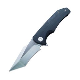 High End Flipper Knife D2/Damascus staal Tanto Point Blade G10/Koolstofvezelgreep kogellager EDC Pocket Knives